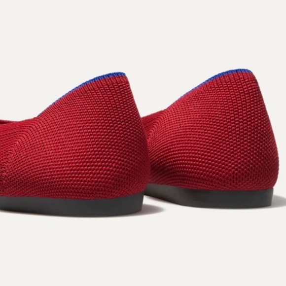 Rothy's The Point Ballet Flat Slip-On Lightweight Red - Picture 6 of 15